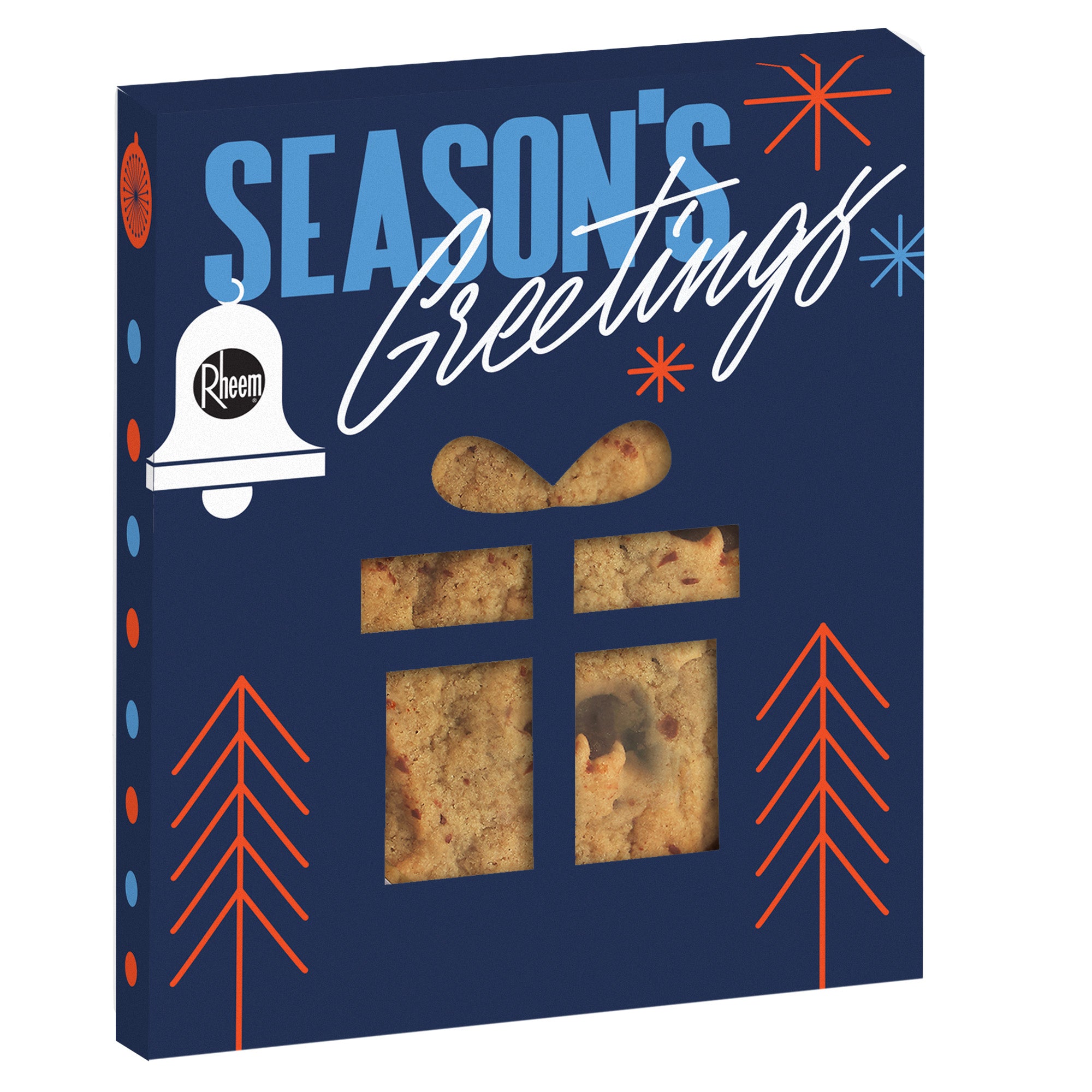 Holiday Window Box with Gourmet Cookie Gift / Chocolate Chip