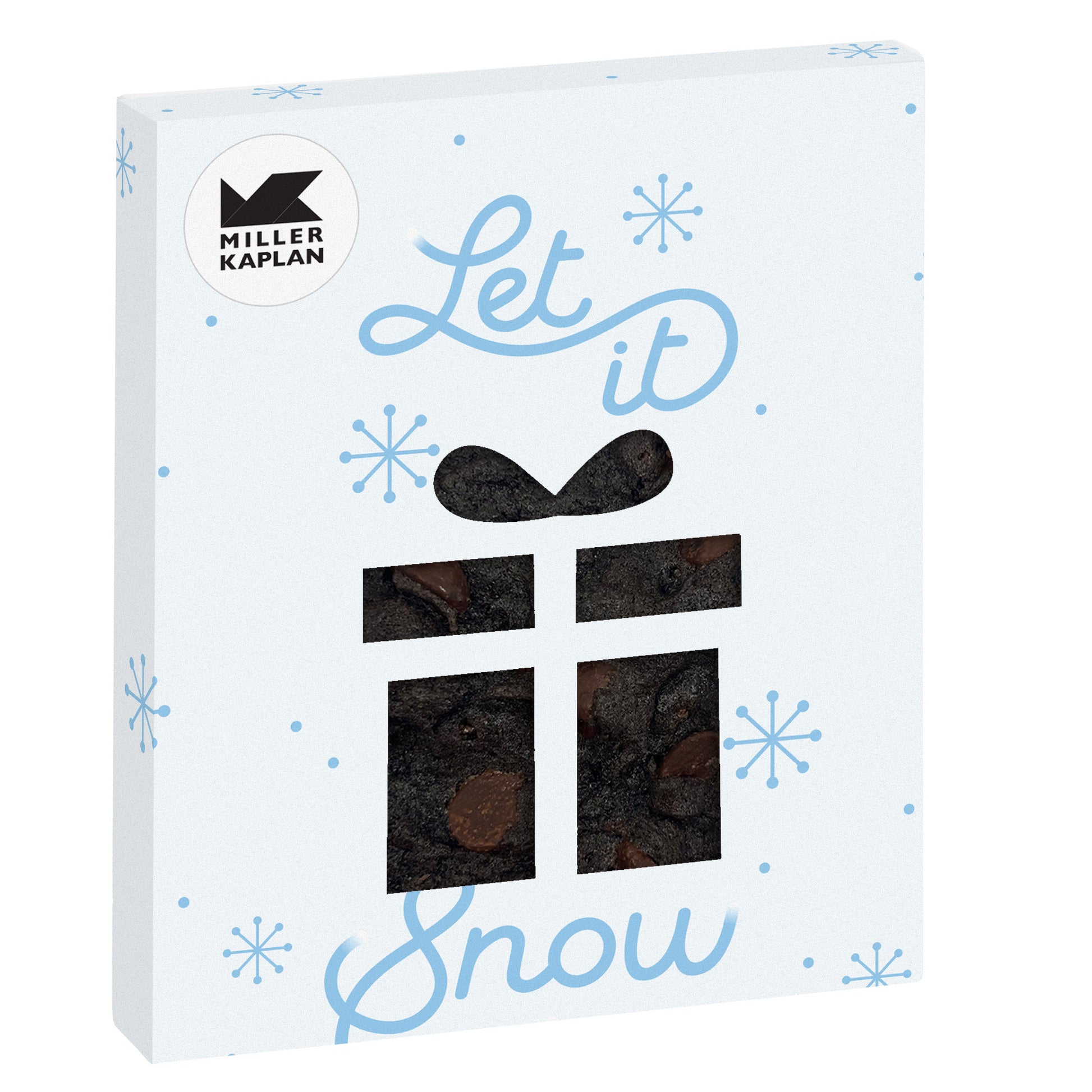 Holiday Window Box with Gourmet Cookie Gift / Double Chocolate Chunk