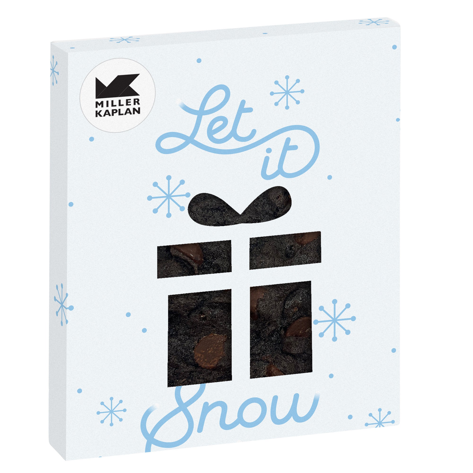 Holiday Window Box with Gourmet Cookie Gift / Double Chocolate Chunk