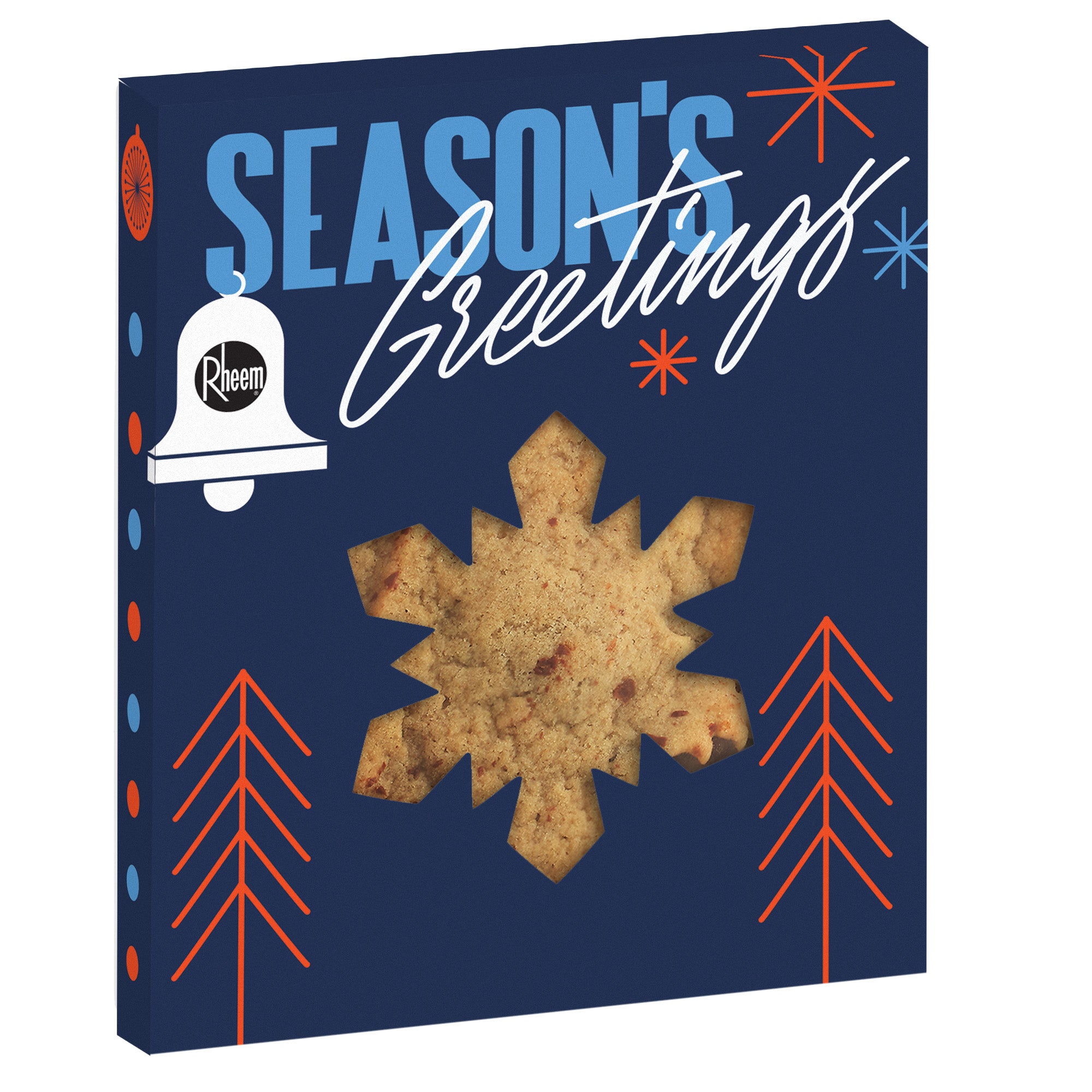 Holiday Window Box with Gourmet Cookie Snowflake / Gluten Free Chocolate Chip