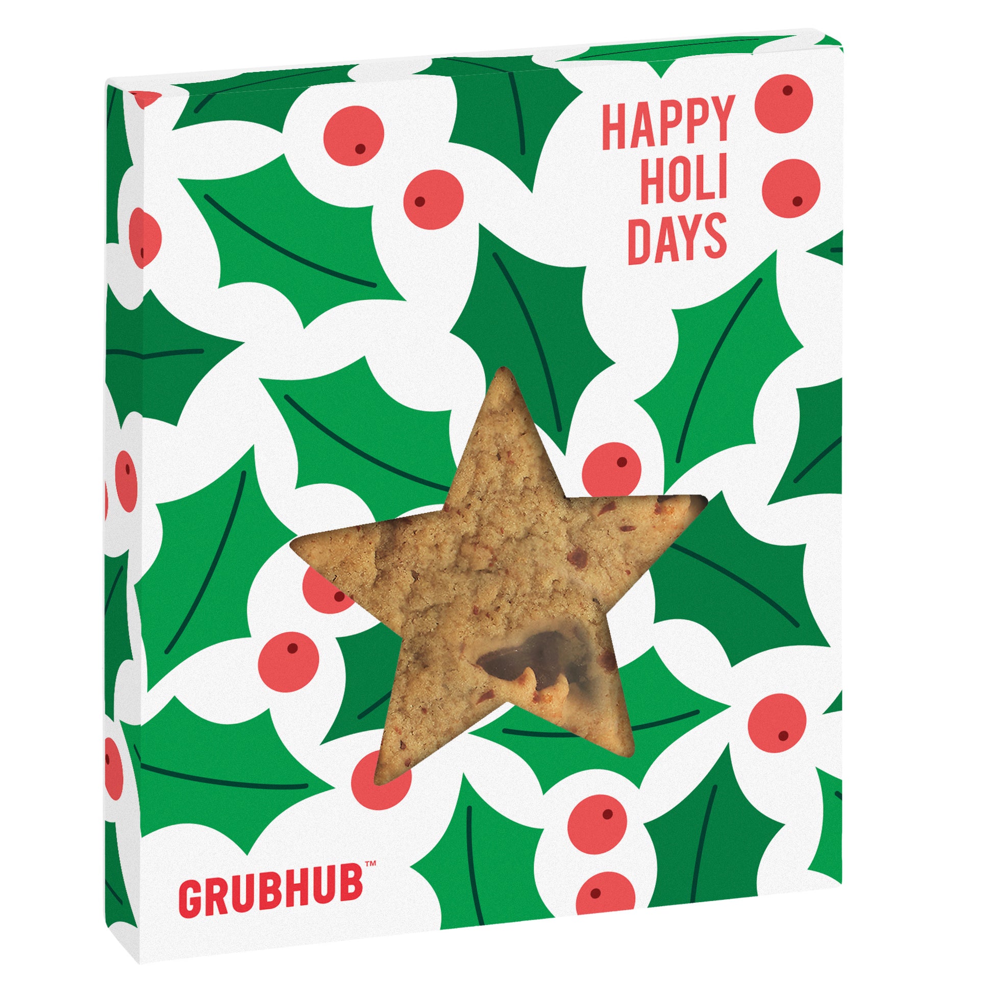 Holiday Window Box with Gourmet Cookie Star / Chocolate Chip